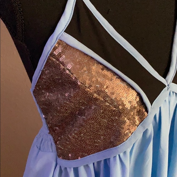 NWT Tobi Blue and sequined dress. - Picture 3 of 7